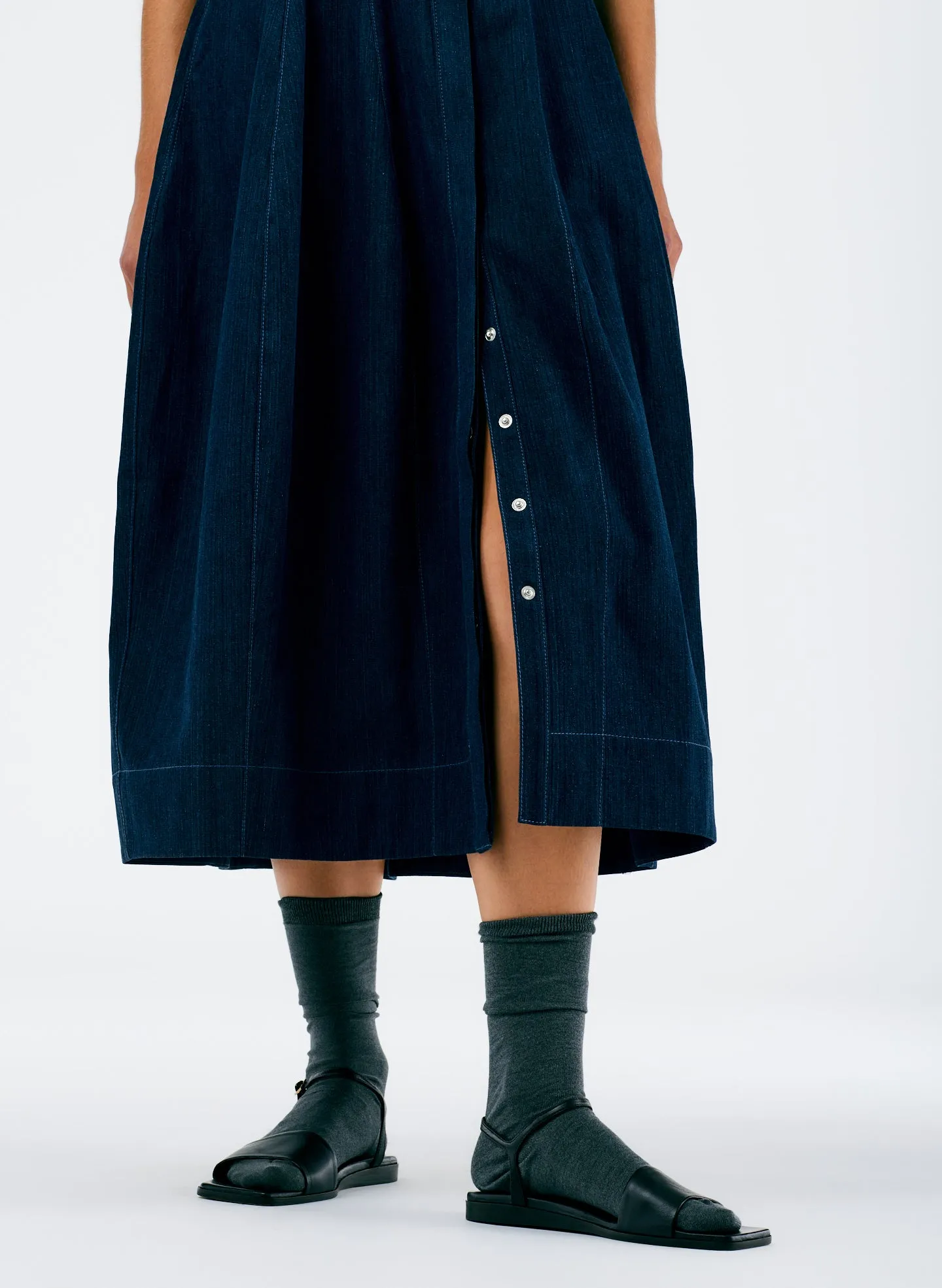 Enzyme Washed Summer Denim Dress