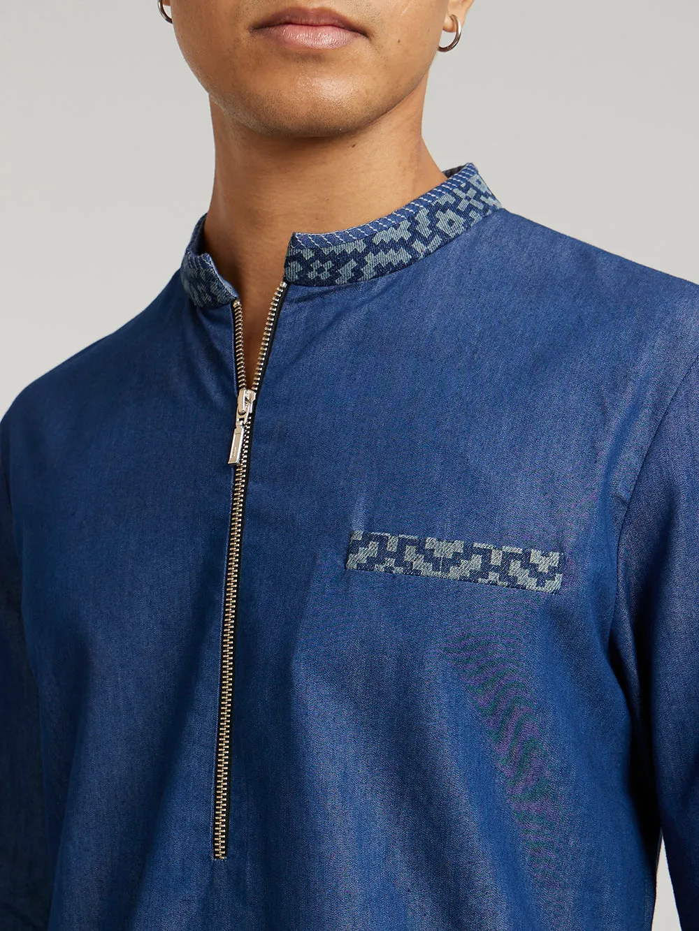 Etched Kurta Set - Austin