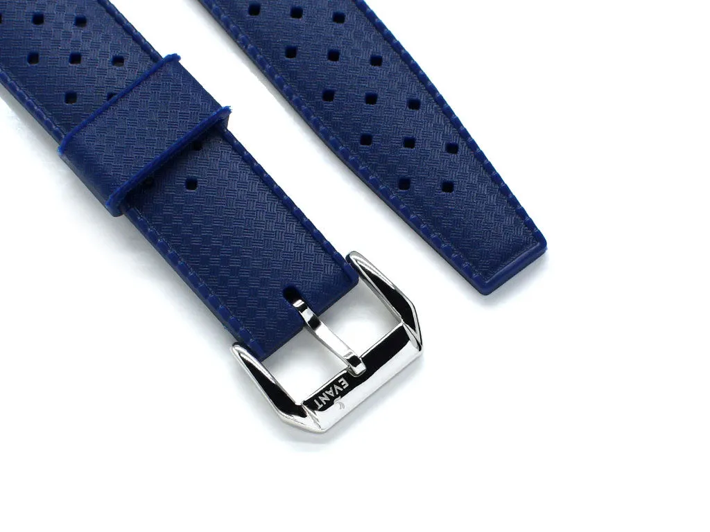 Evant Blue Tropic Rubber Strap
