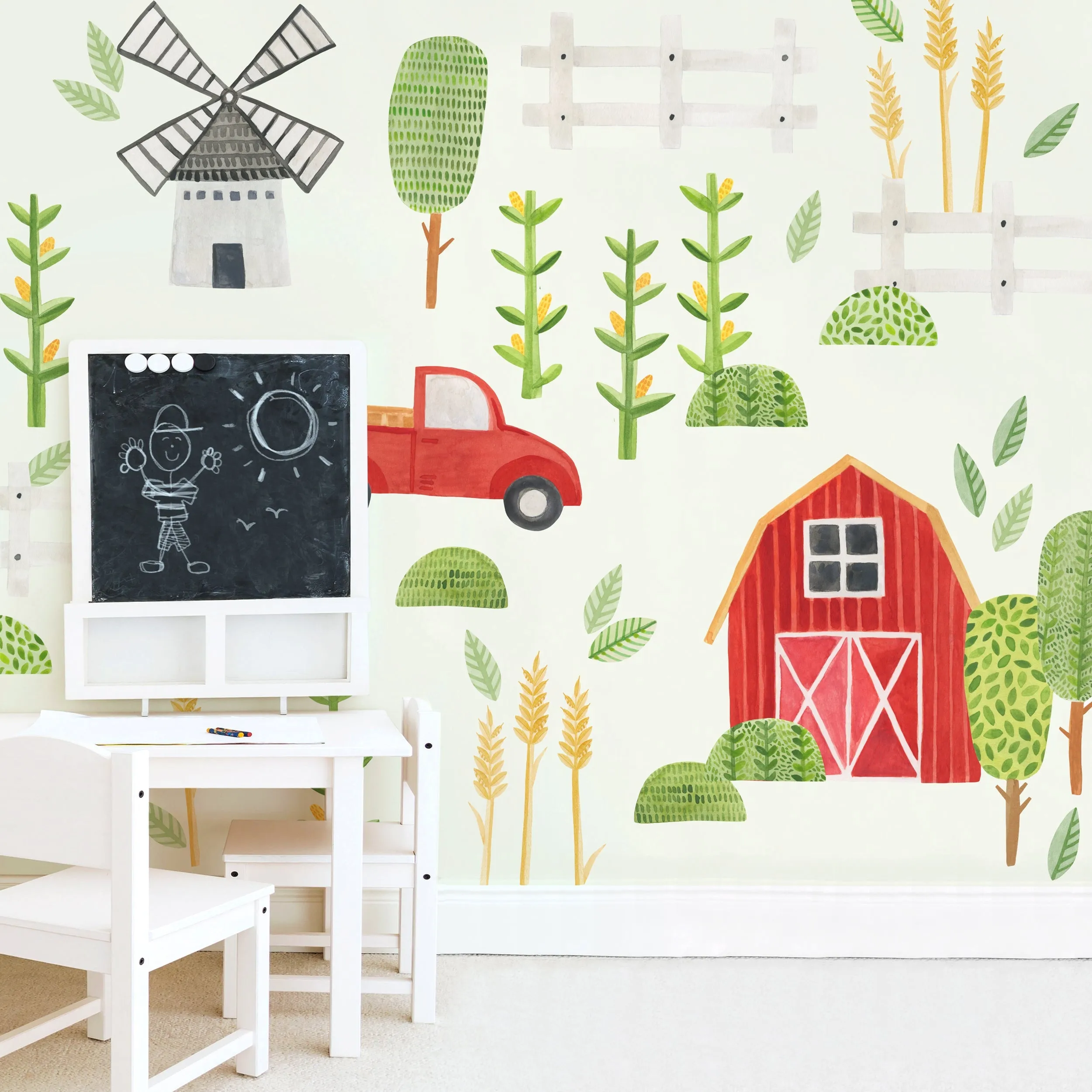 Farm Landscape Wall Decal Set