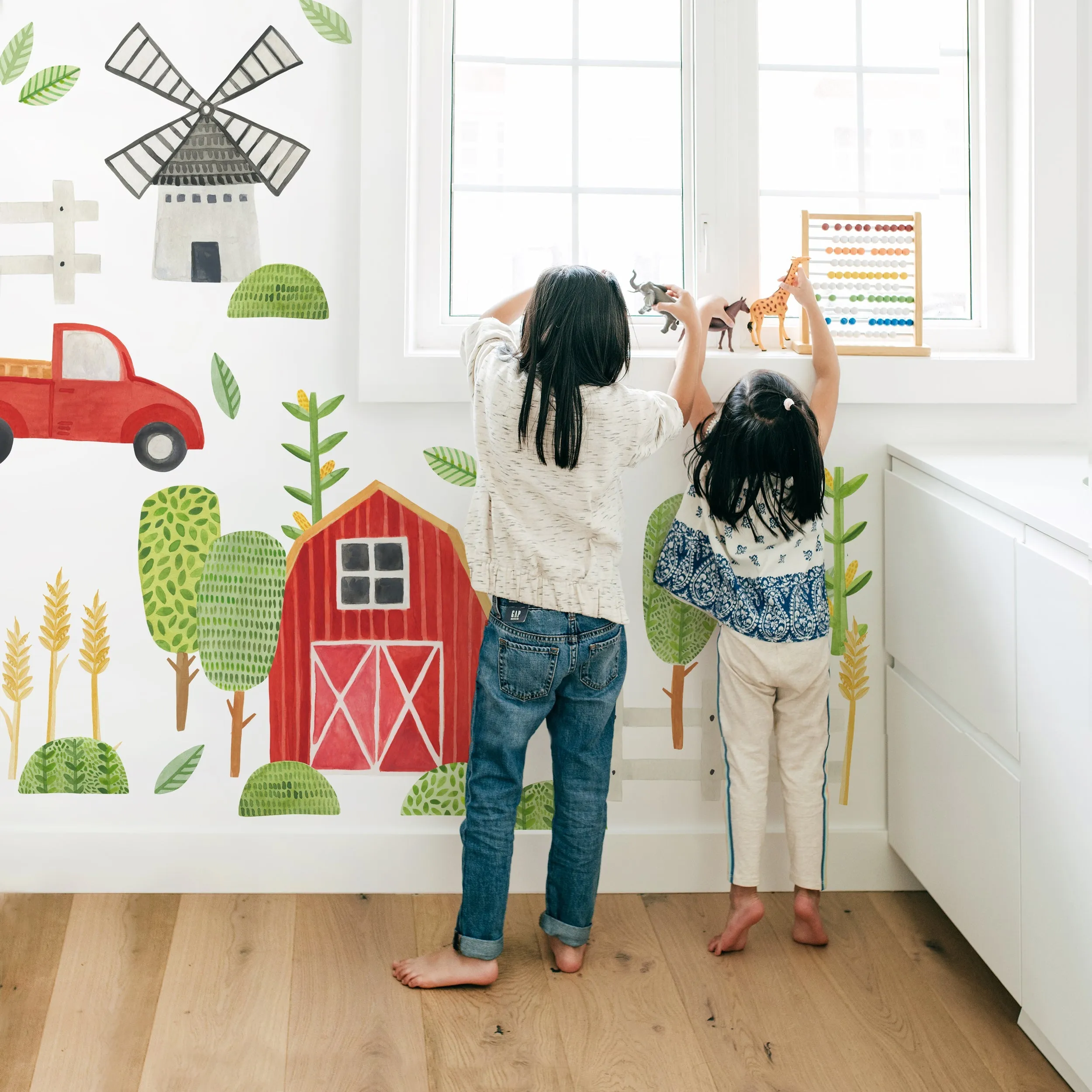 Farm Landscape Wall Decal Set