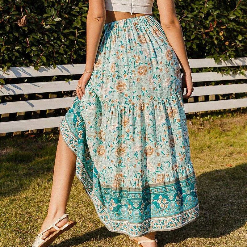 Fleur Floral Maxi Skirt