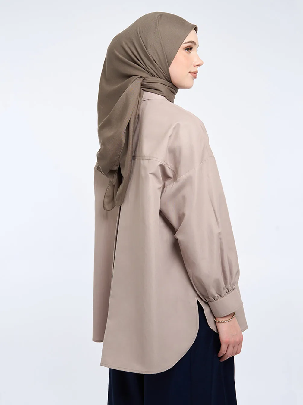 FLOREN PRINTING POCKET TOP BROWN RICE