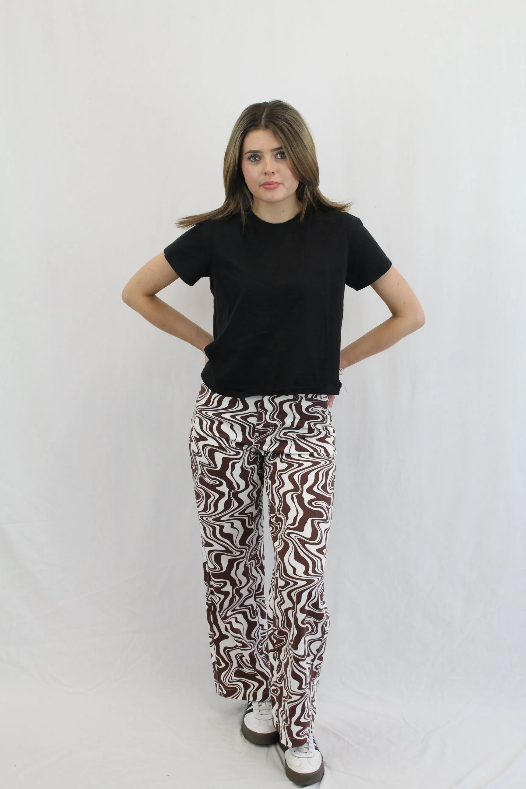 Ghanda - Mud Pool Swirl Pants NWT