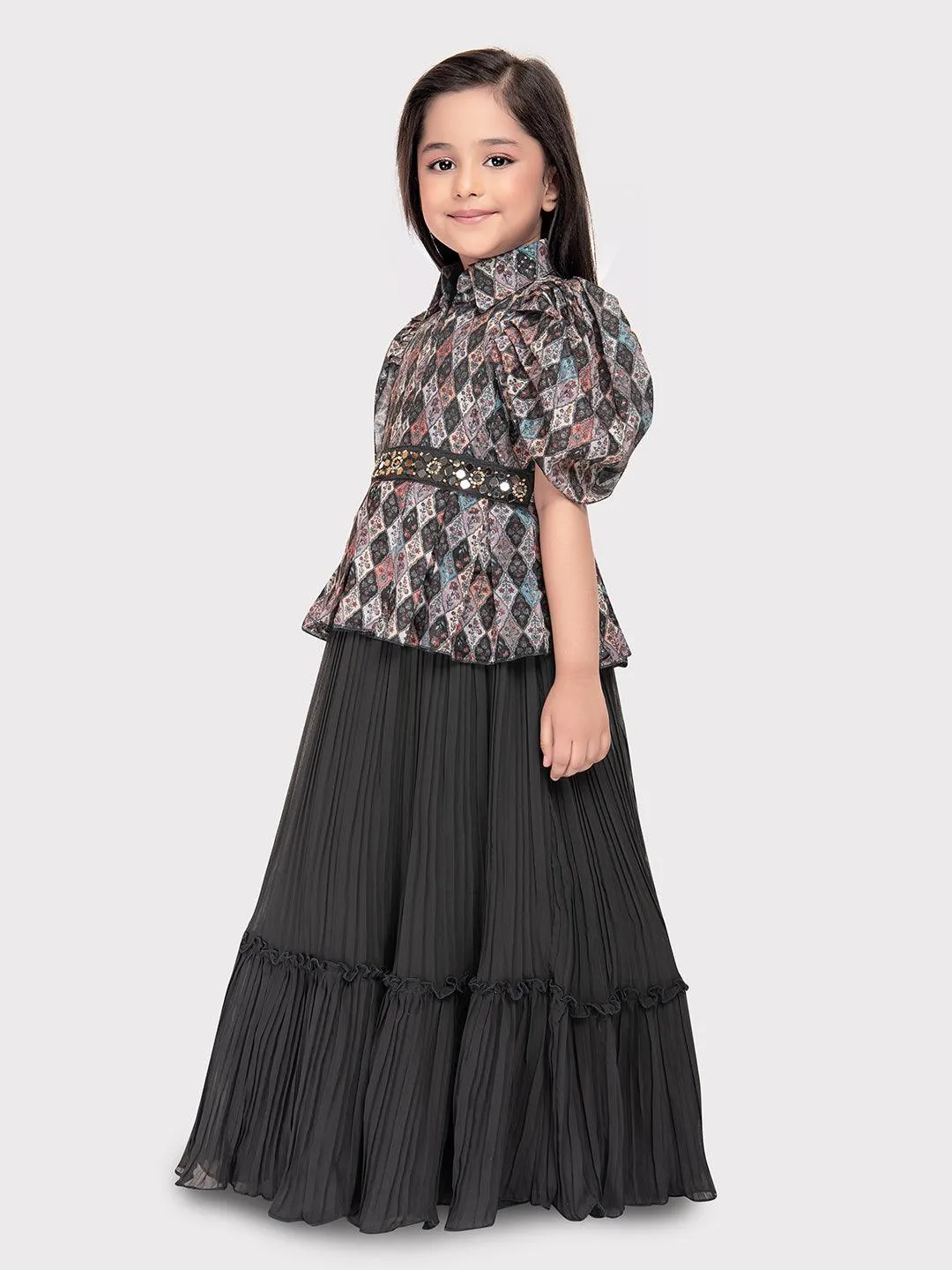 Gray Coloured Imported Gown For Girls\ Birthday Party Gown For Girls