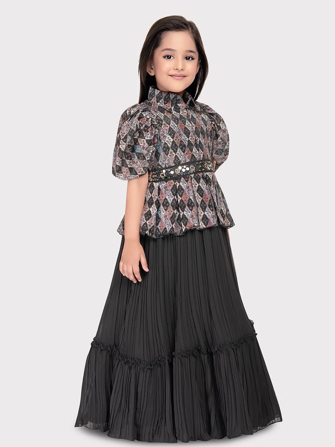 Gray Coloured Imported Gown For Girls\ Birthday Party Gown For Girls