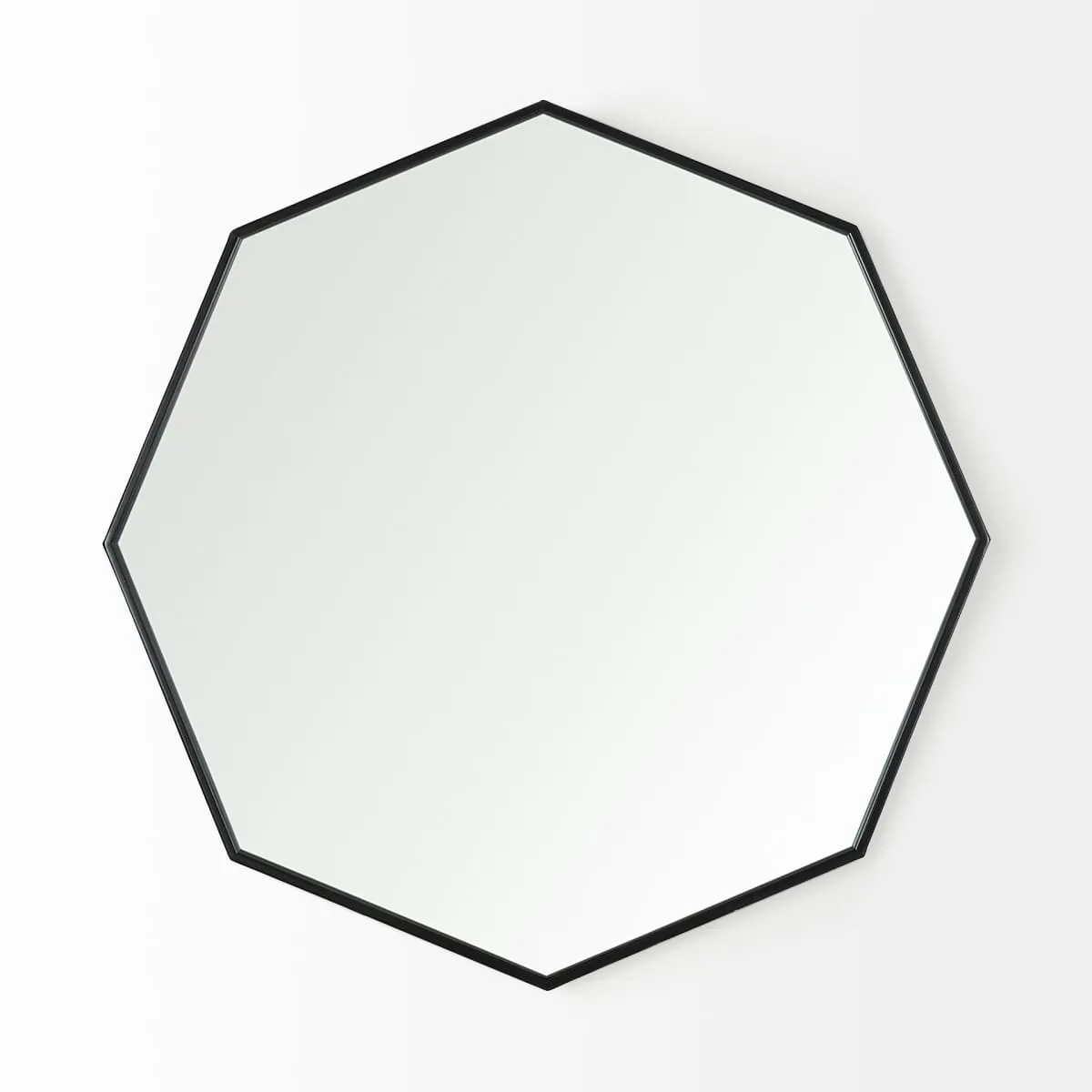 Helix Wall Mirror Black Metal | 37"