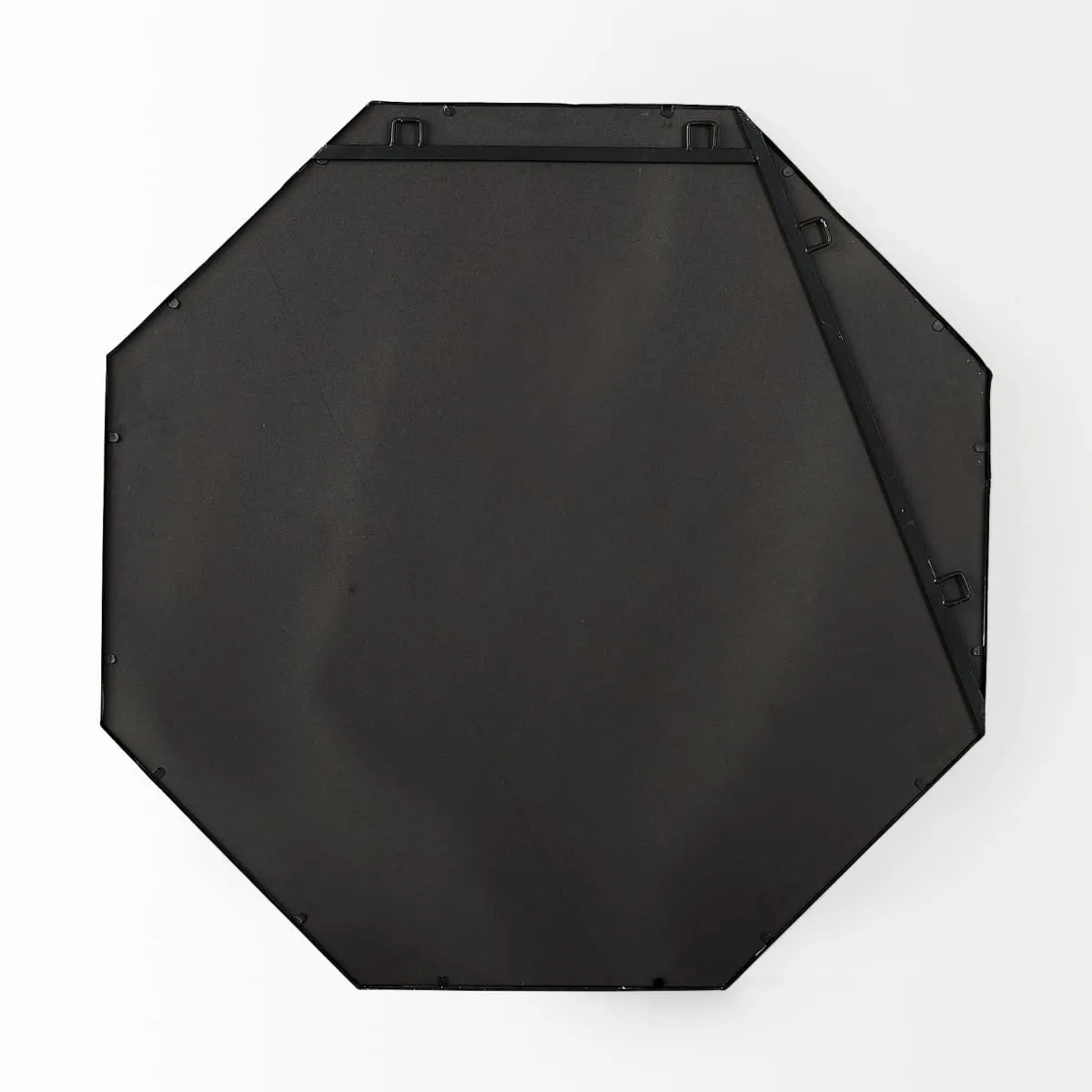 Helix Wall Mirror Black Metal | 37"