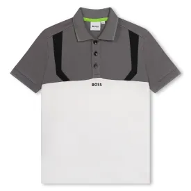 Hugo Boss Boys Grey Polo