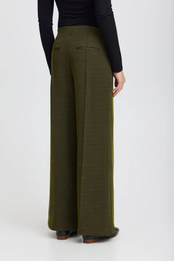 ICHI - IHKATE JACQUARD TROUSERS - 20121602