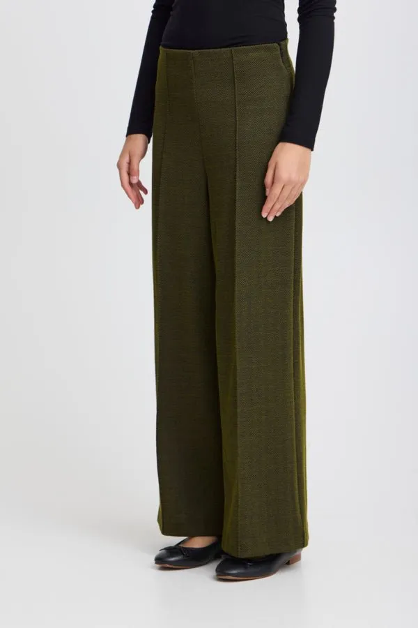 ICHI - IHKATE JACQUARD TROUSERS - 20121602