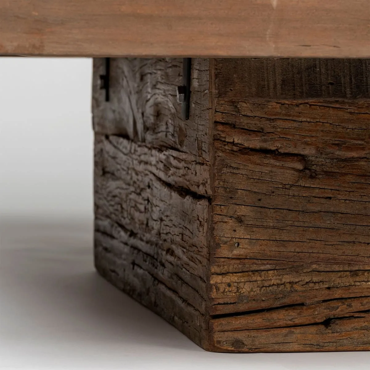 Kandinsky Coffee Table Brown Wood | Gold Metal