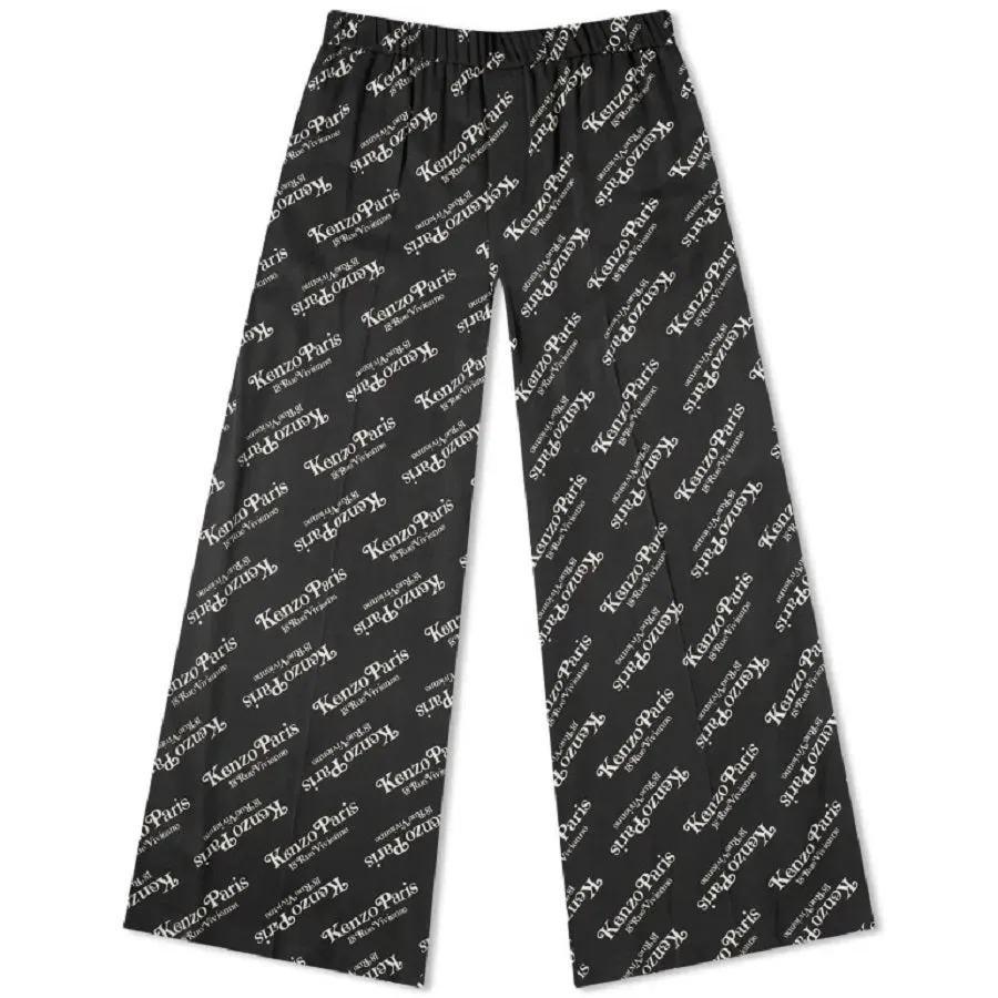 Kenzo Verdy Logo pajama pants, black