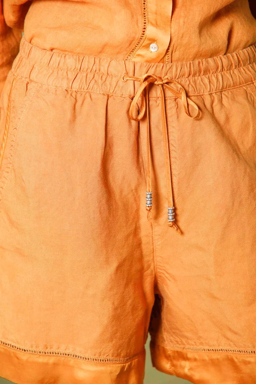 Linda Jogger bermuda chino donna in tencel e lino relaxed