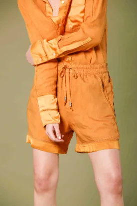 Linda Jogger bermuda chino donna in tencel e lino relaxed