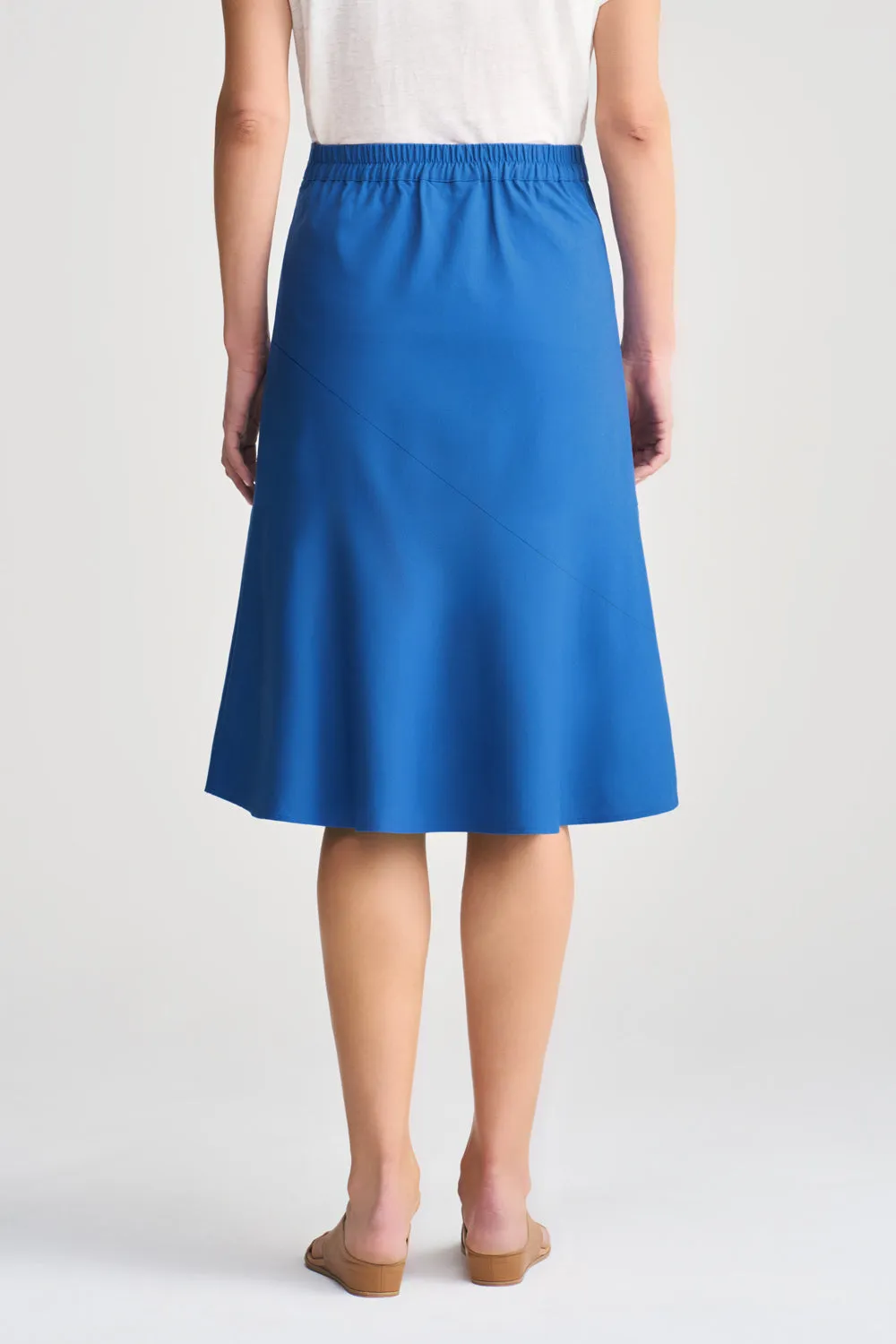 Linen Skirt - Cobalt Blue