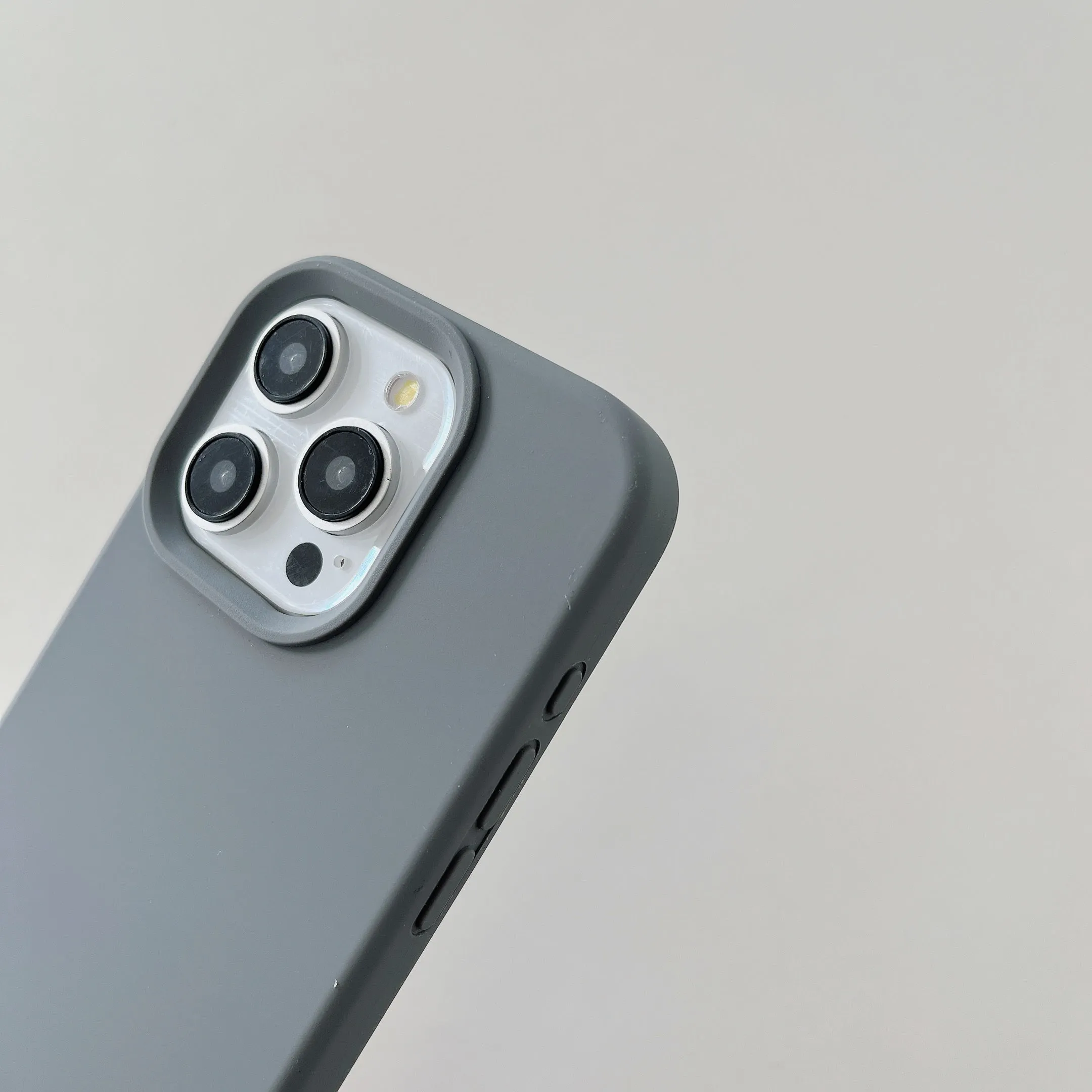 Liquid Silicon Case for iPhone ( Titanium Gray )