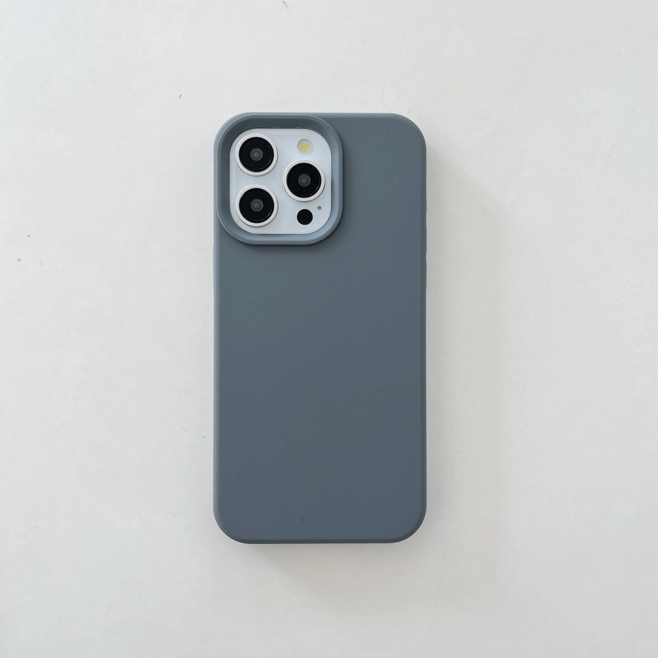Liquid Silicon Case for iPhone ( Titanium Gray )