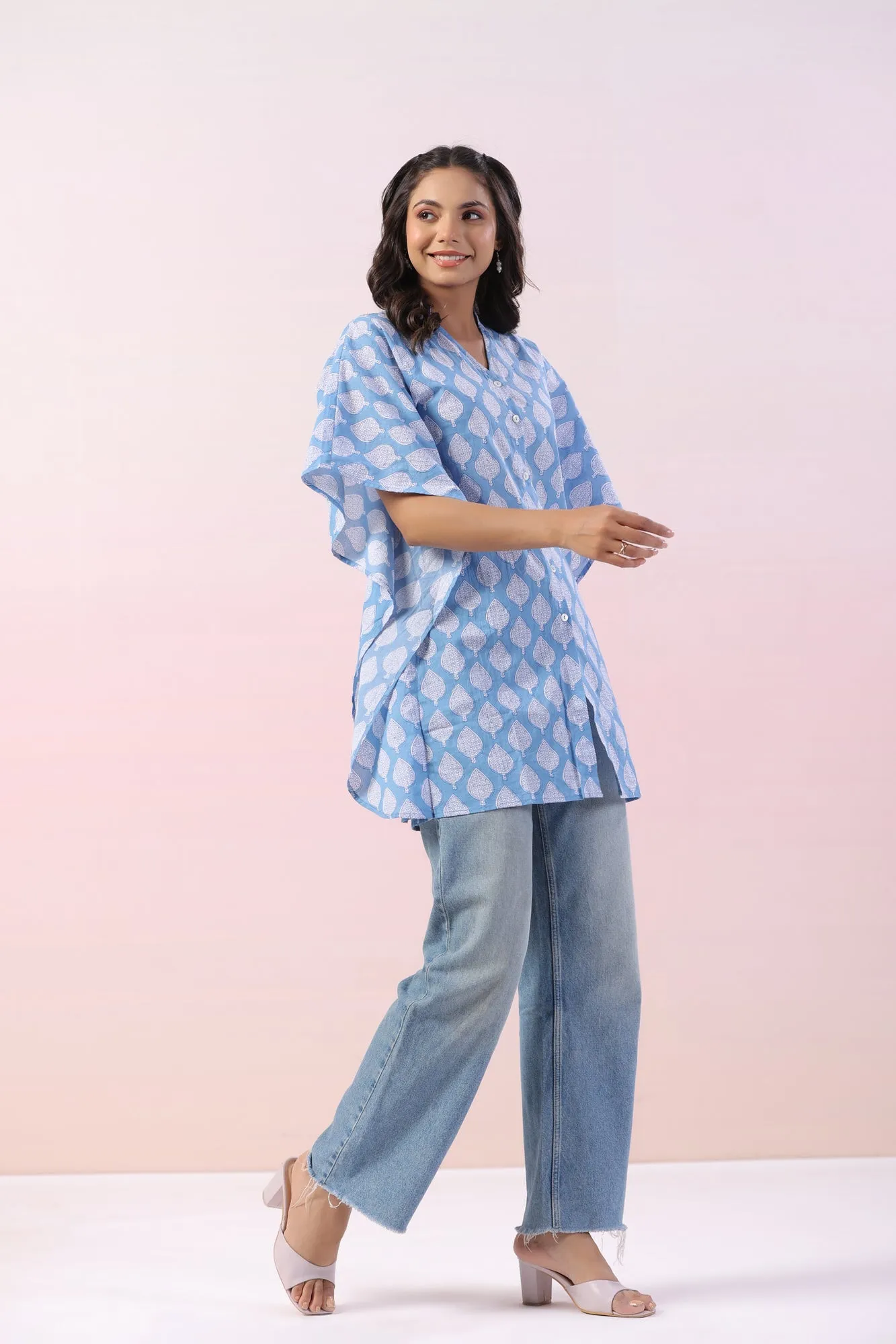Lobelia Kafta Sleeve Cotton Top