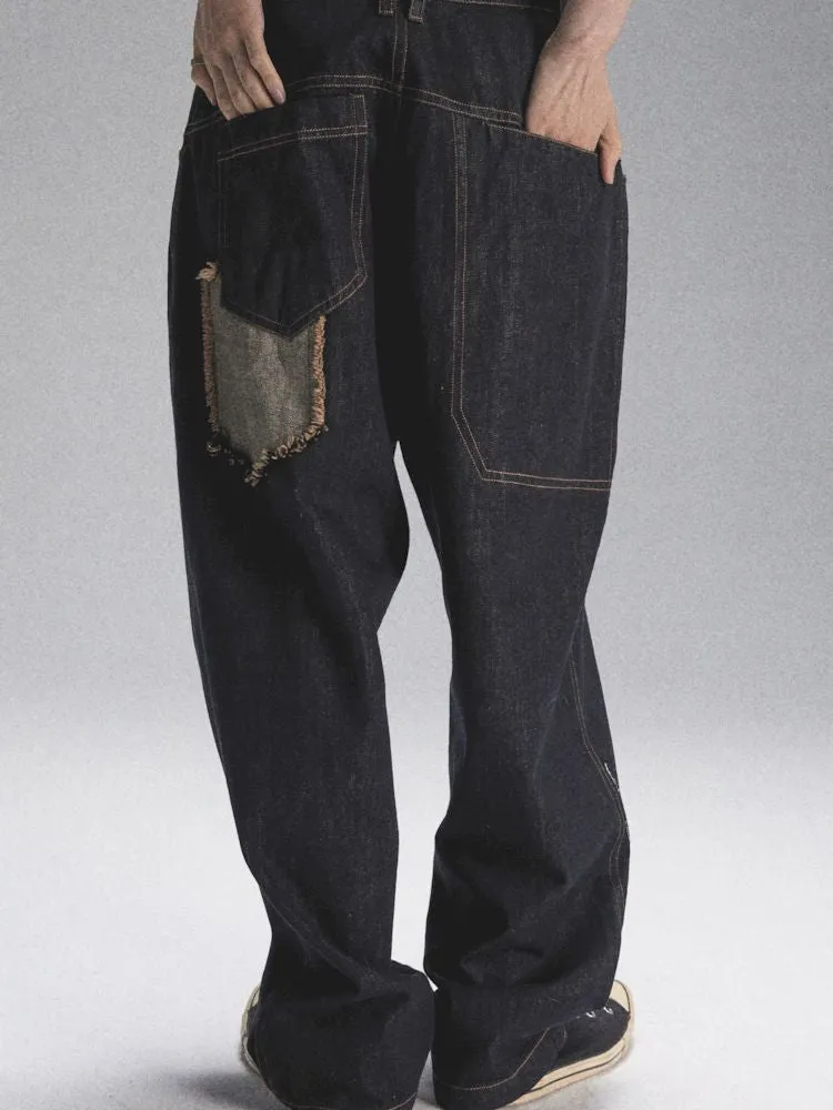 Loose Casual Original Color Printed Denim【s0000007904】