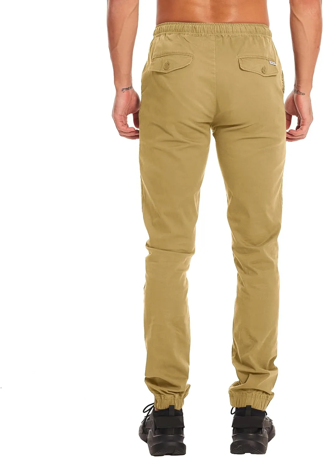 Men's 34"&36" Inseam Cotton Casual Jogger Pants