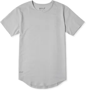 Mens Drop-Cut Men's T Shirt, Plain Tshirts for Men, Drop Cut Basic Crewneck Tee, Wrinkle Resistant, Stretch Fit