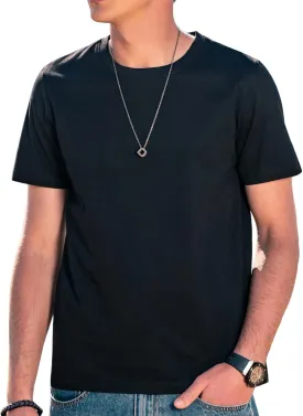 Men's Ice Silk T-Shirt, Quick Dry Casual Shirt, Classic Men's Solid Color T-Shirt