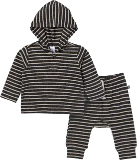 Modern Moments by Gerber Baby Hooded Hacci Top and Pant Set