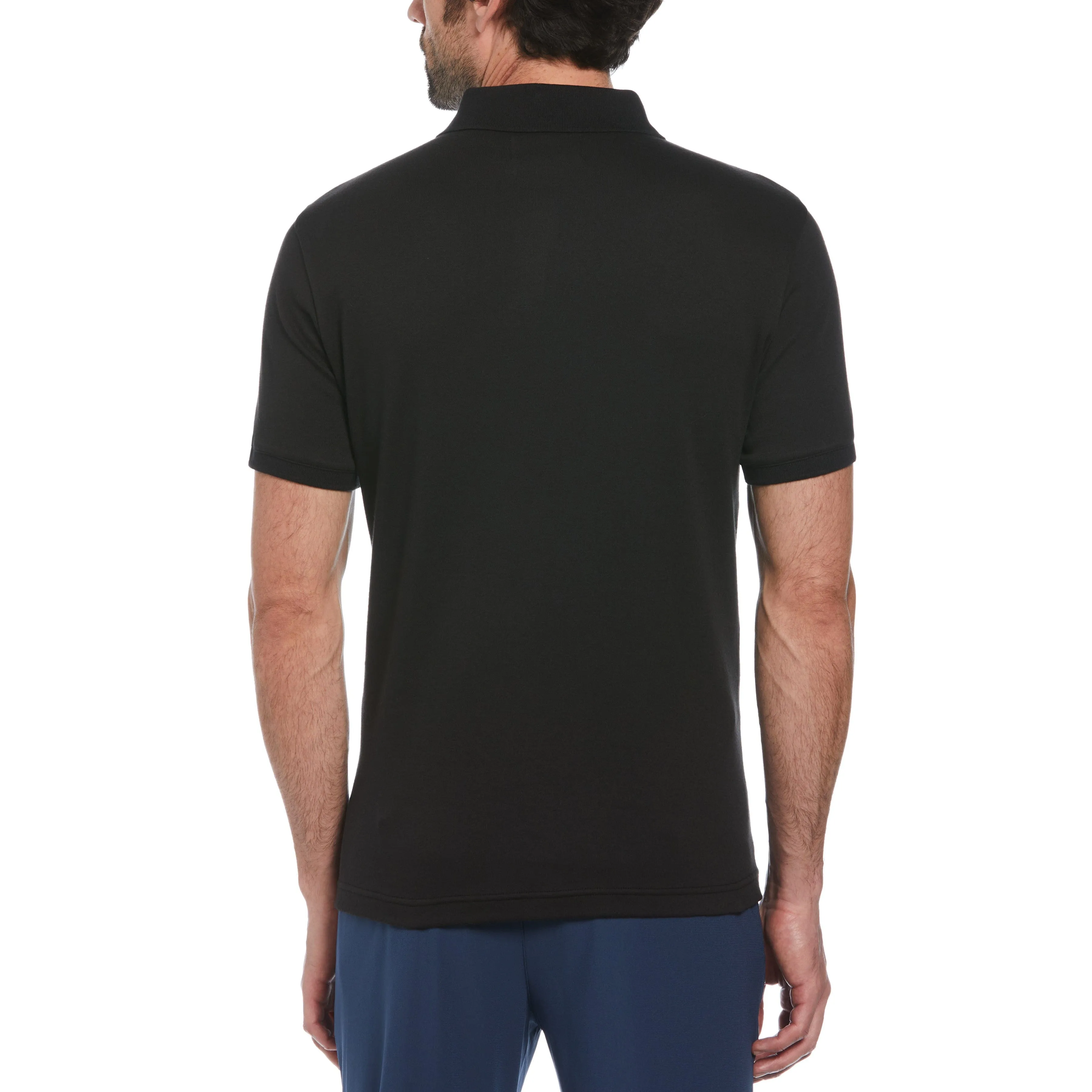 Mountain Print Jacquard Front Polo