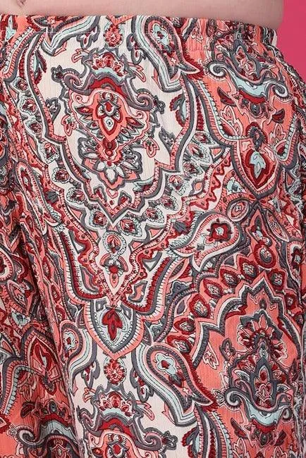 Multicolored Ethnic Printed Pants