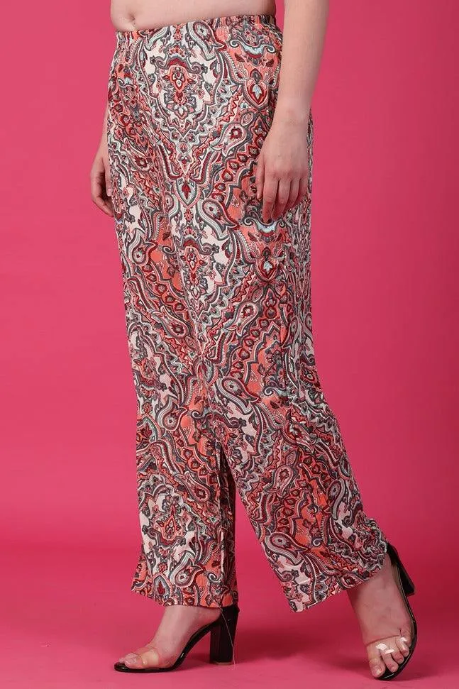 Multicolored Ethnic Printed Pants