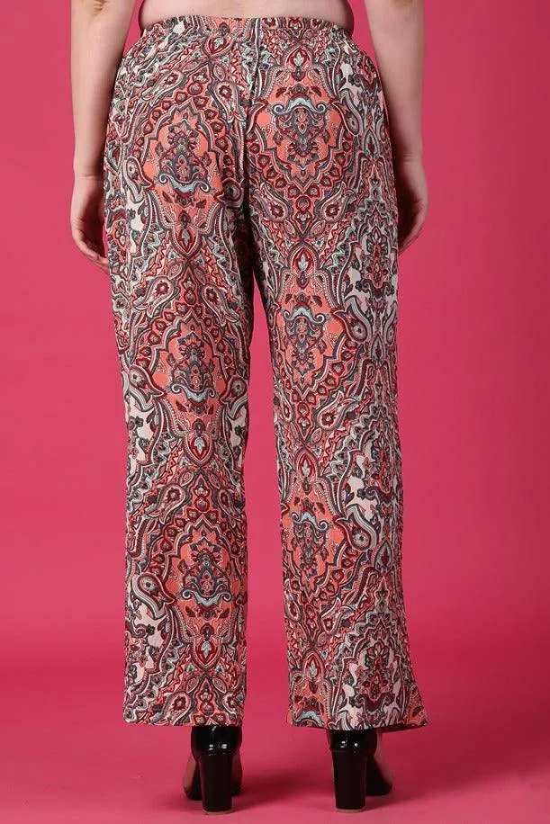 Multicolored Ethnic Printed Pants