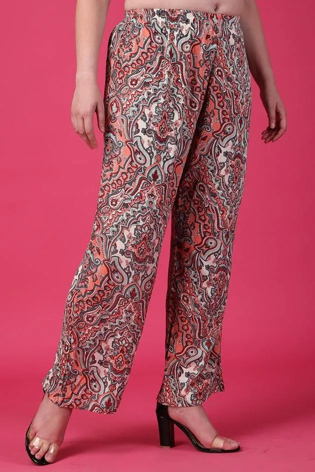 Multicolored Ethnic Printed Pants
