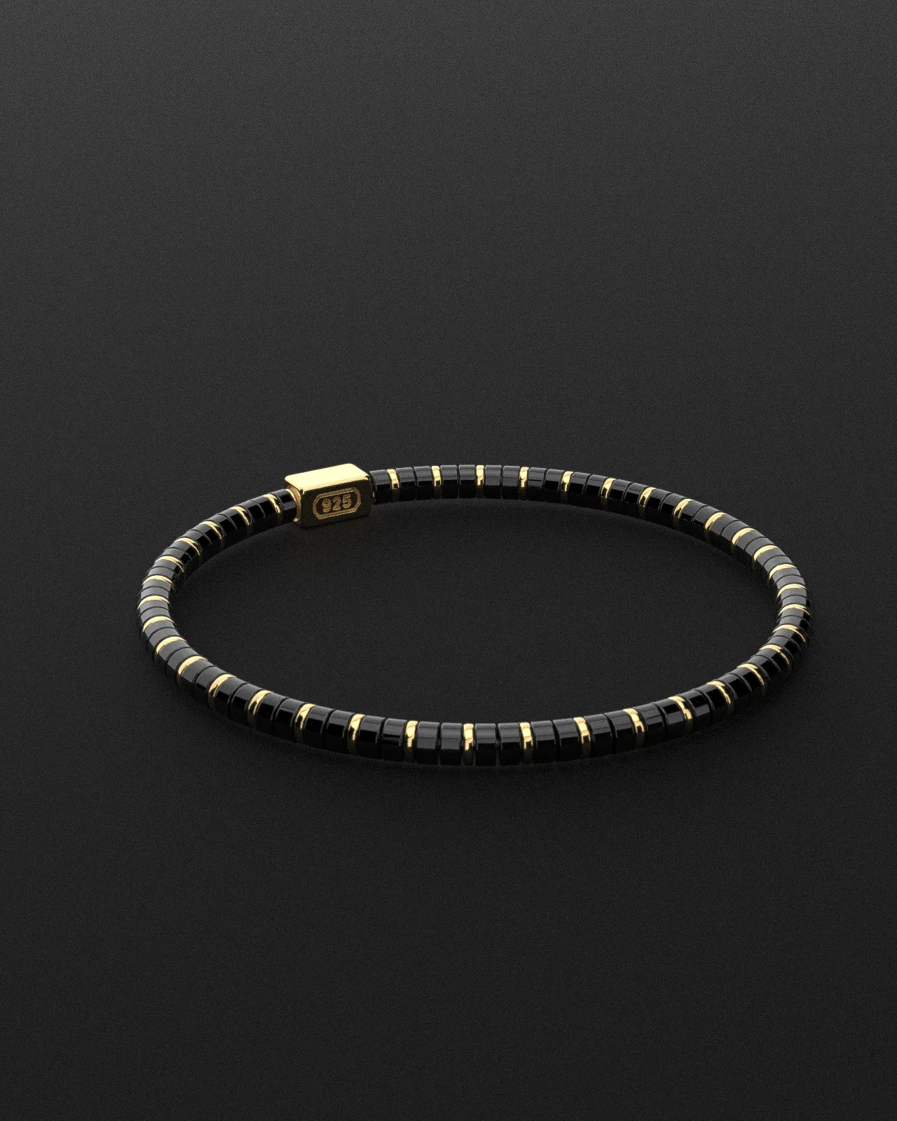 Onyx Bracelet 4mm | Spacer #2