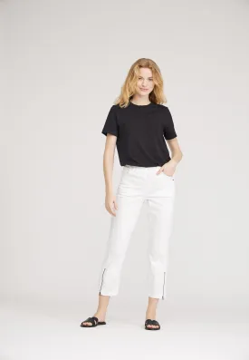 Piper Regular Crop - White