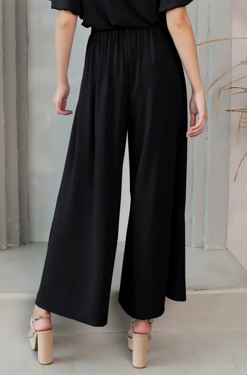 Pleated Wide Leg Pants