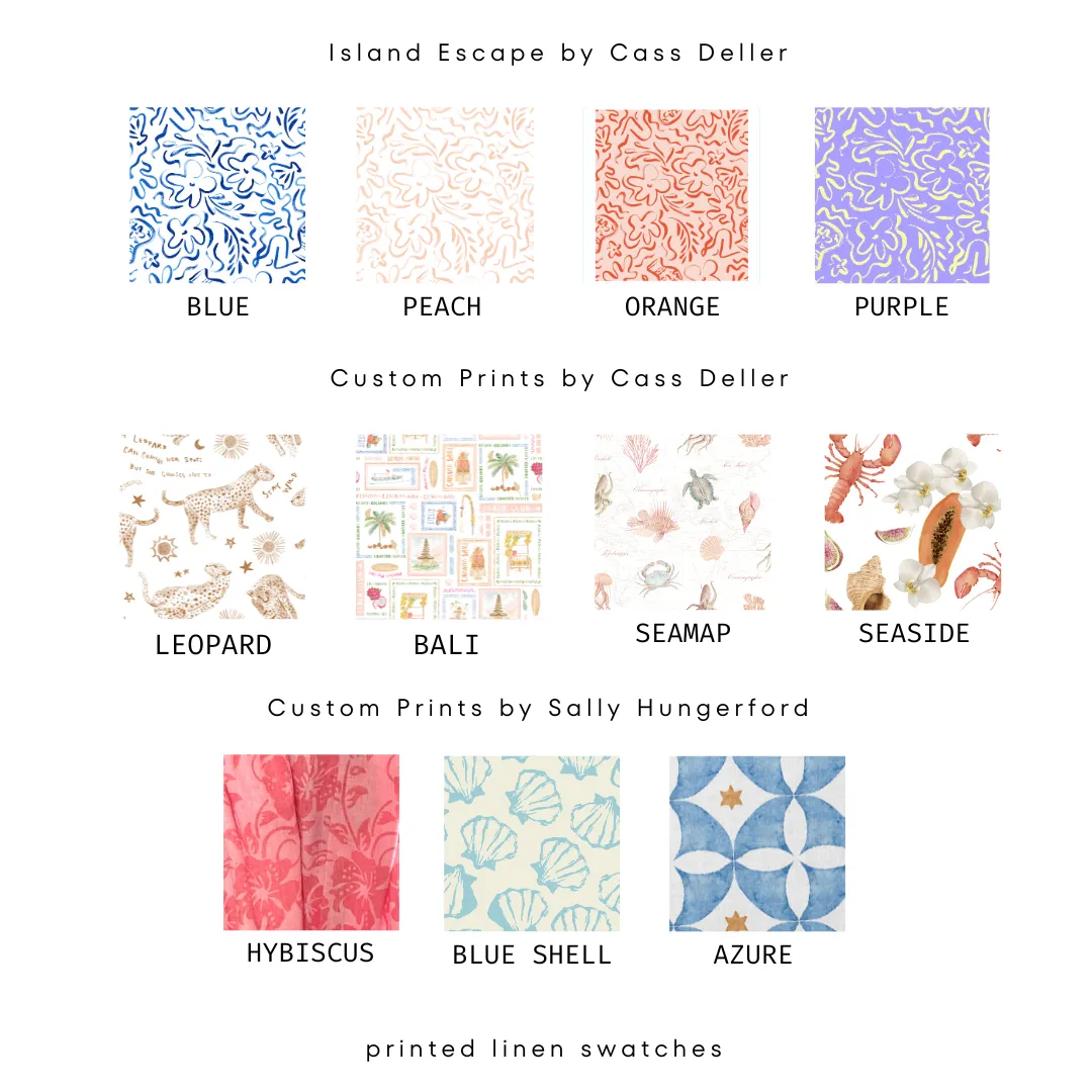 Puglia Pants Printed Linen - Wholesale