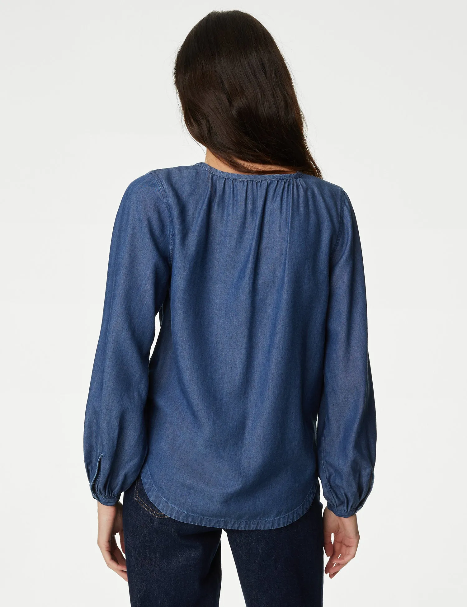 Pure Lyocell™ V-Neck Blouse