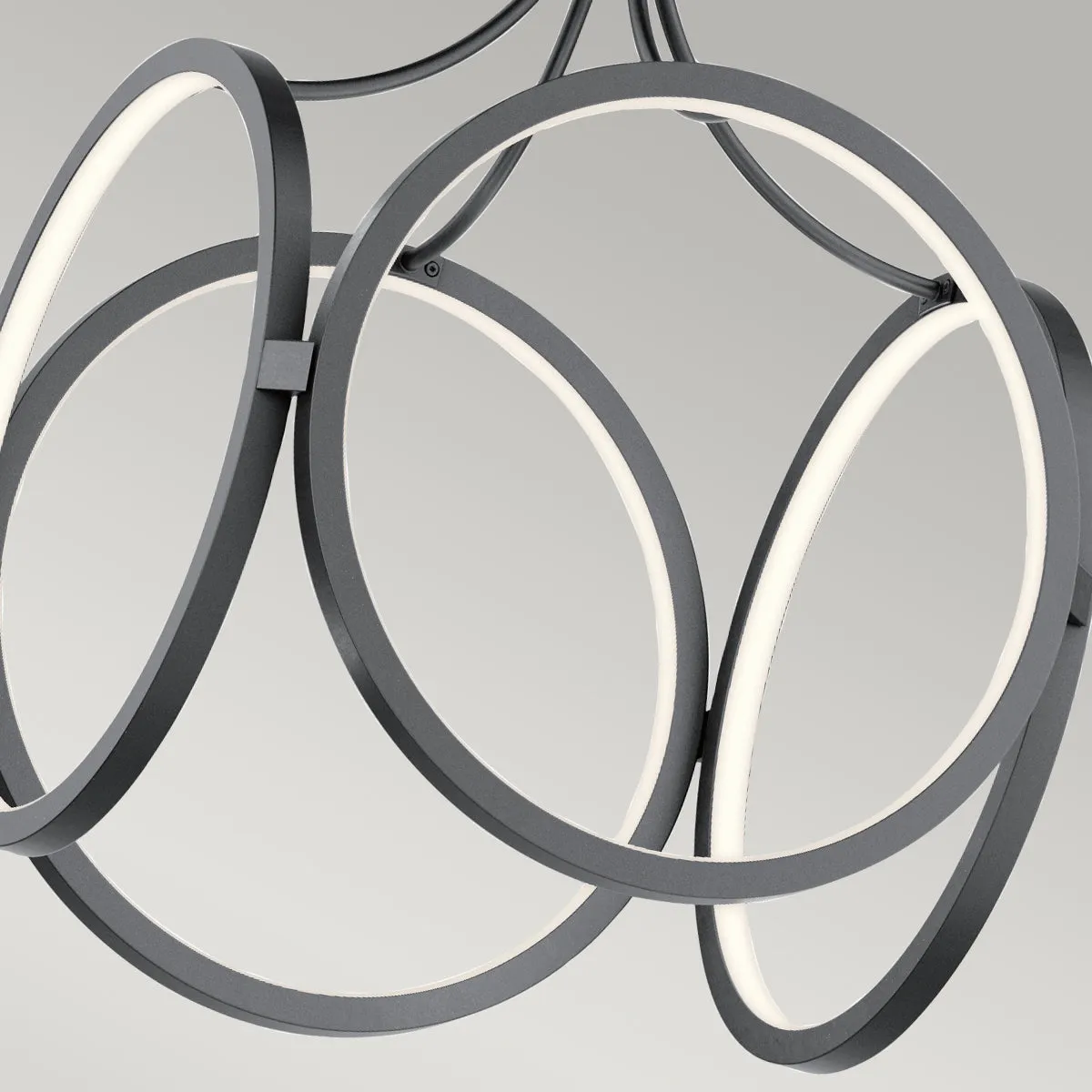 Quintiesse Ciri LED Pendant, Matt Black