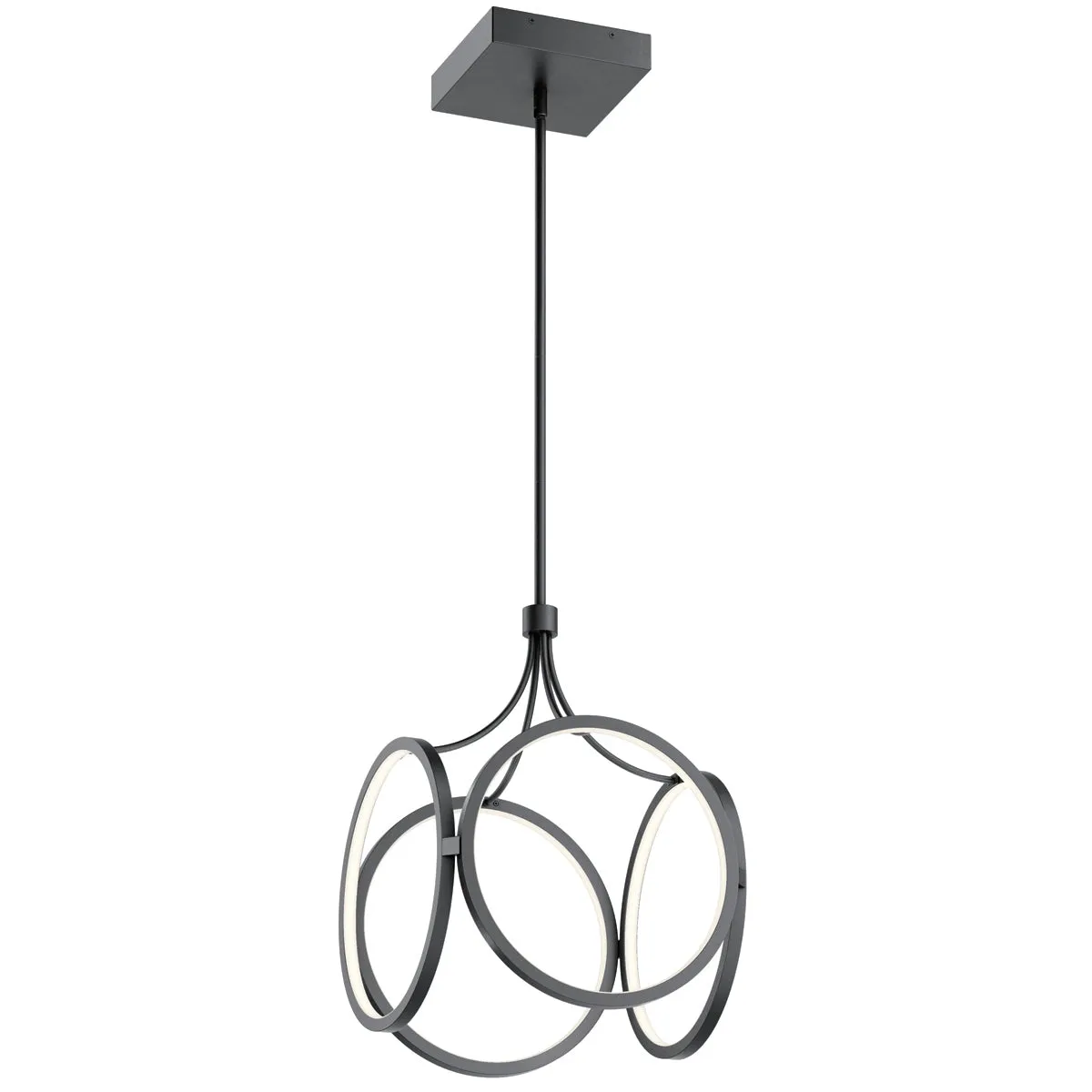 Quintiesse Ciri LED Pendant, Matt Black