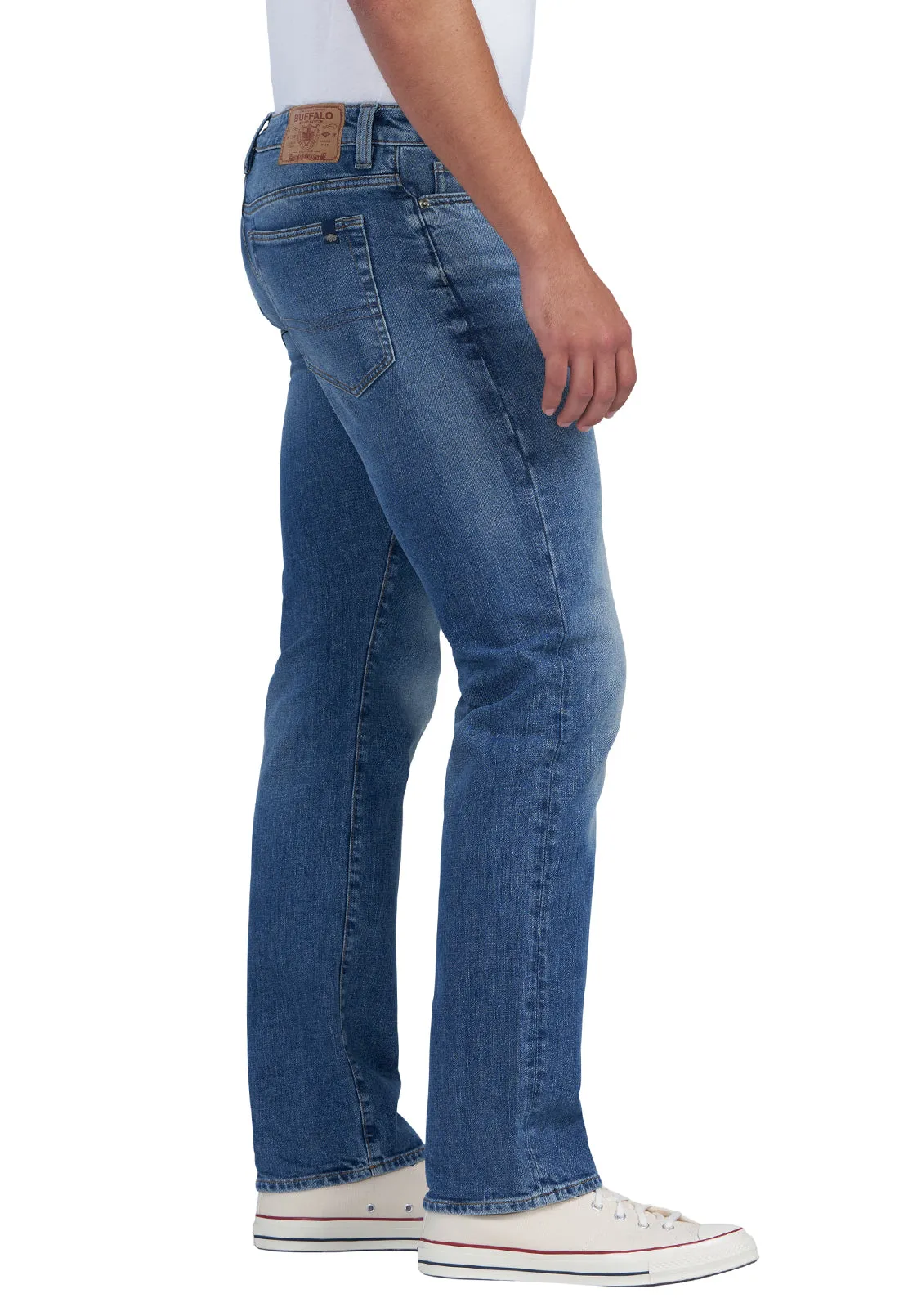 Relaxed Straight Driven Crinkled and Sanded Jeans - BM22829