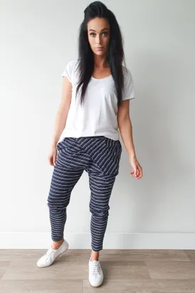 Silent Theory Irrational stripe Pant Navy