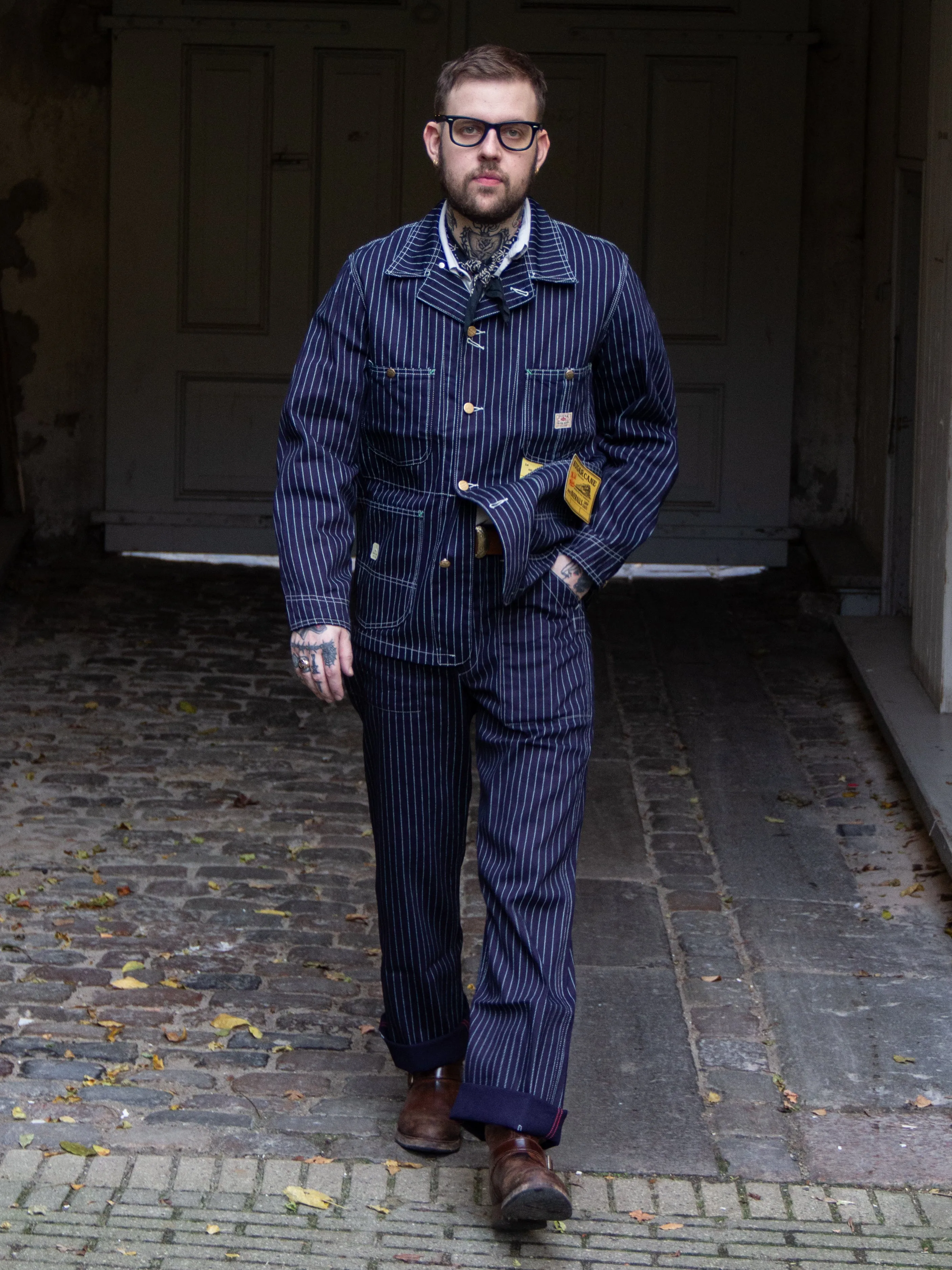 Sugar Cane, Engineer Pants, Wabash Stripe