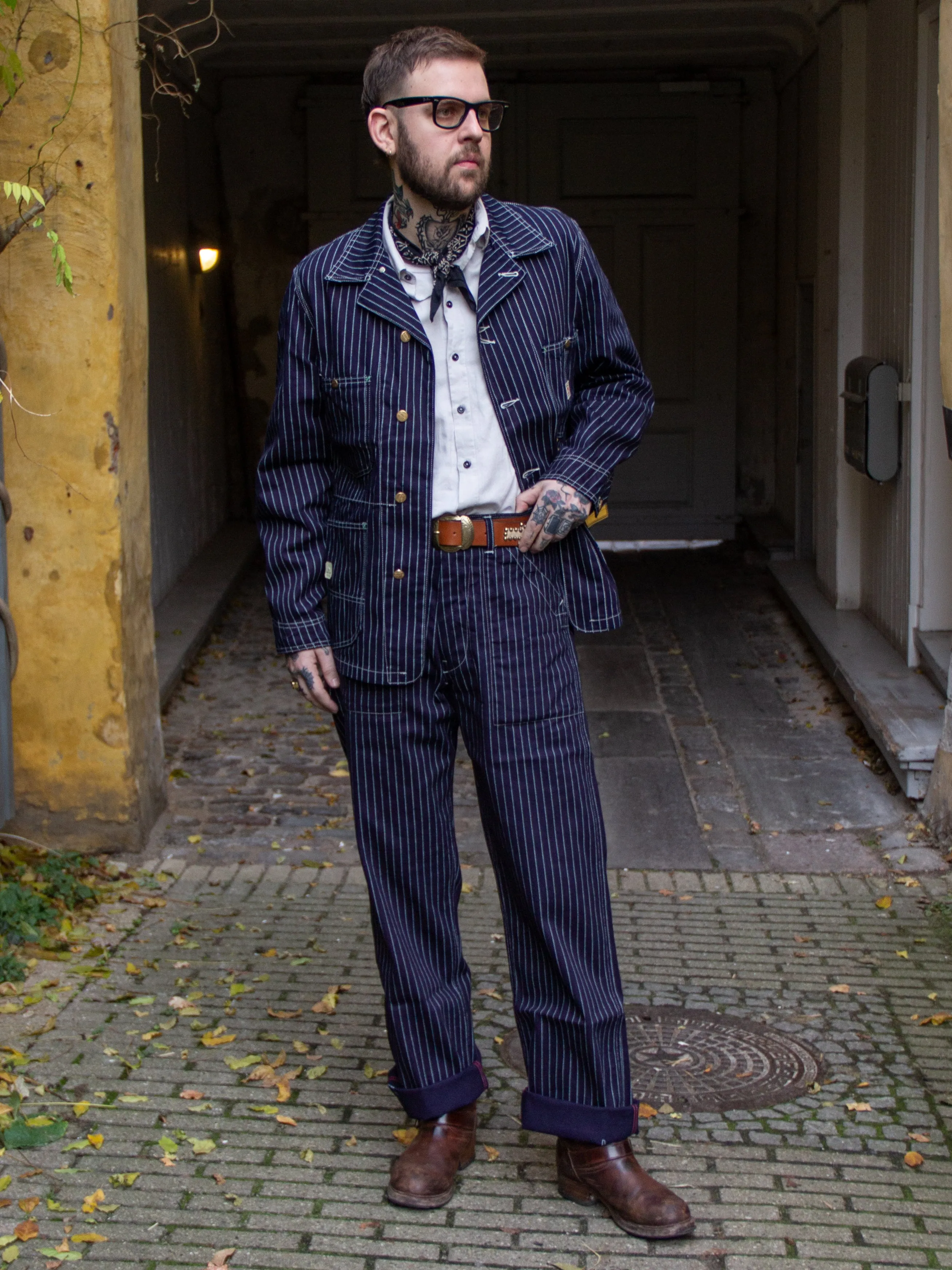 Sugar Cane, Engineer Pants, Wabash Stripe
