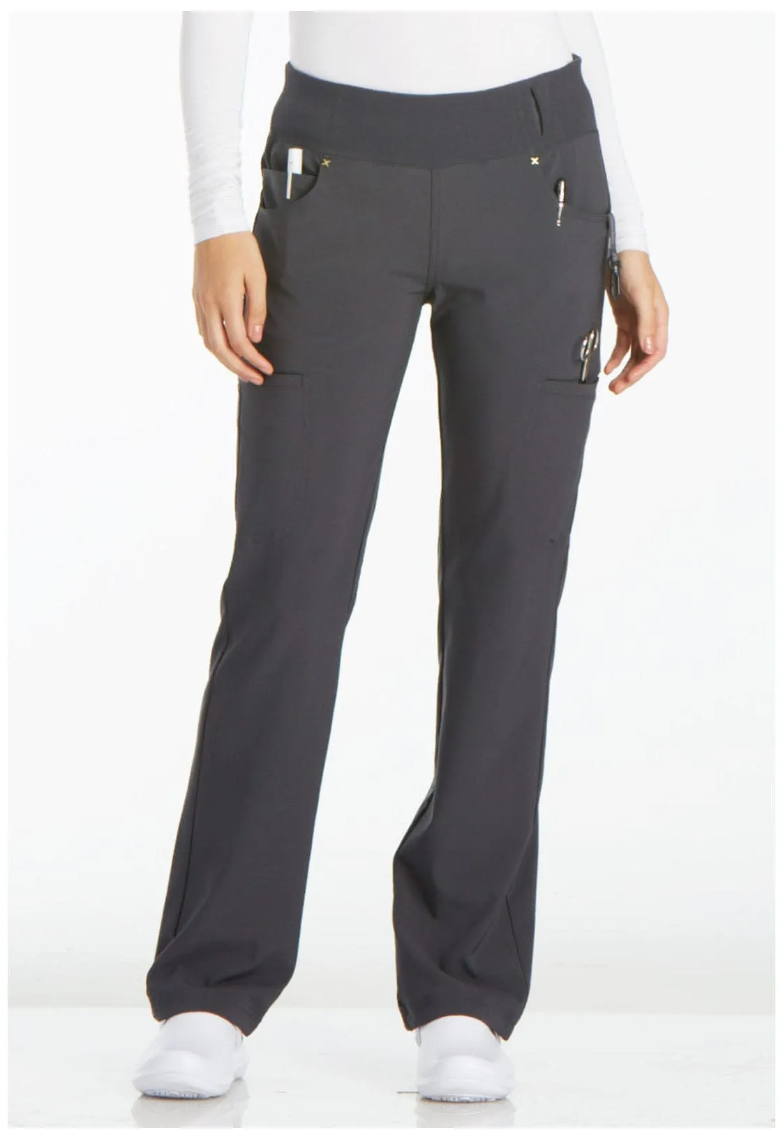 Tend Cherokee iFlex TALL Straight Leg Pull-on Pant Pewter - Inseam 34" (86 cm) TD-CK002TPWT