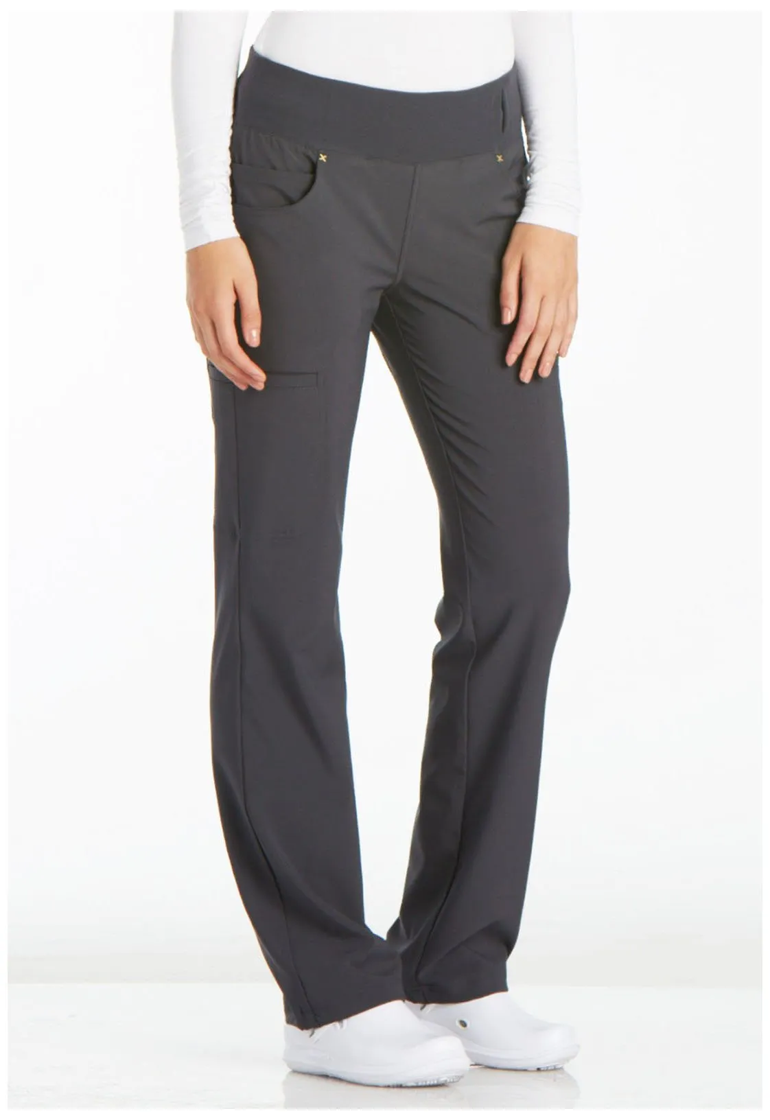 Tend Cherokee iFlex TALL Straight Leg Pull-on Pant Pewter - Inseam 34" (86 cm) TD-CK002TPWT