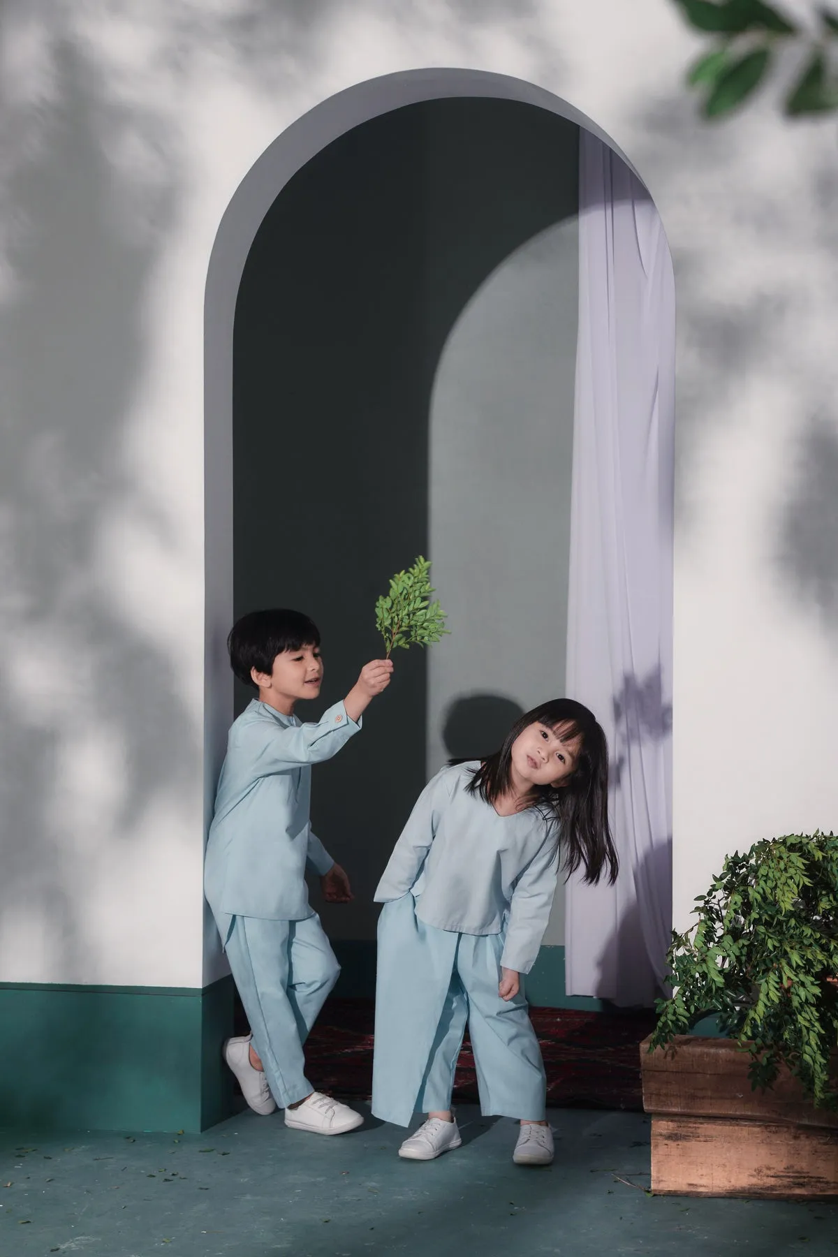 The Bayang Regular Fit Pants - Light Blue