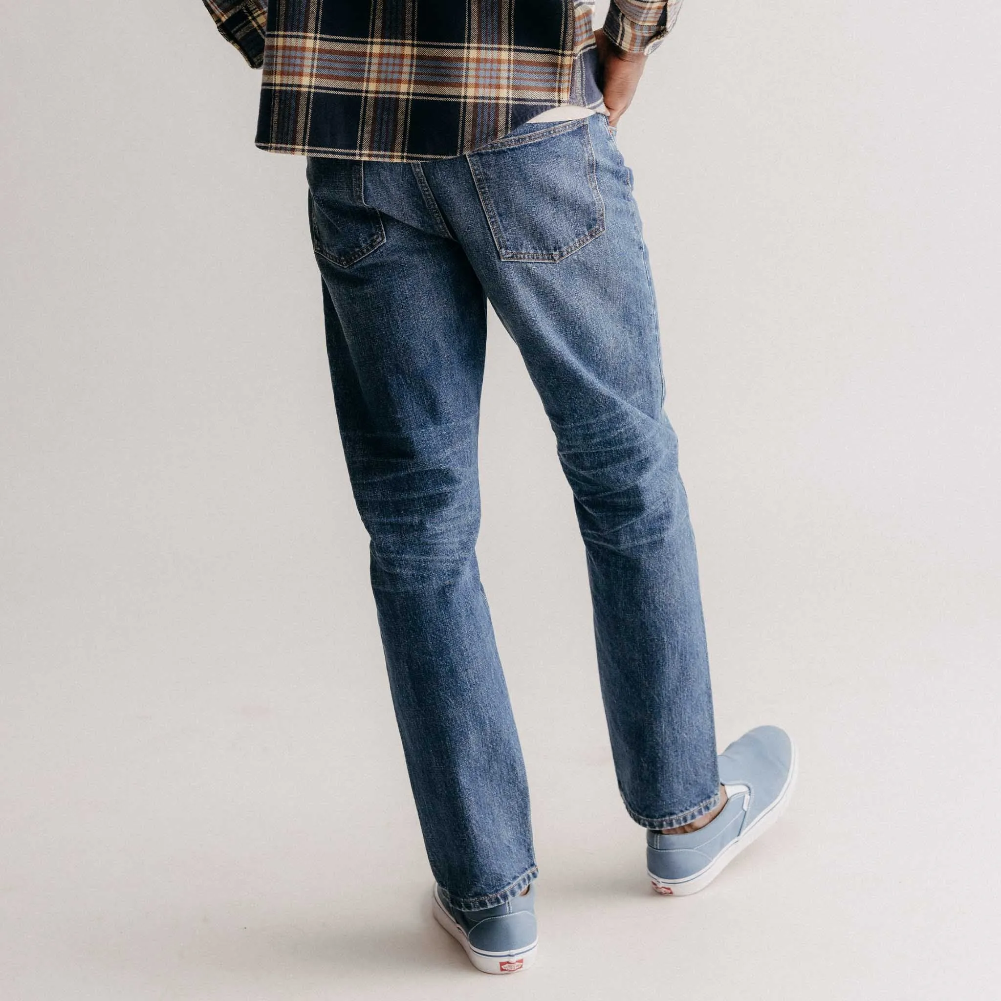 The Democratic Jean in Mid Wash Organic Selvedge