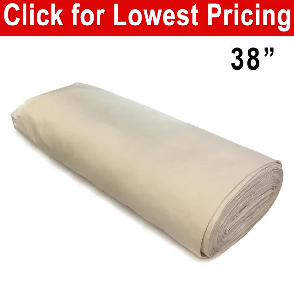 Unbleached Cotton Muslin 38" Wide