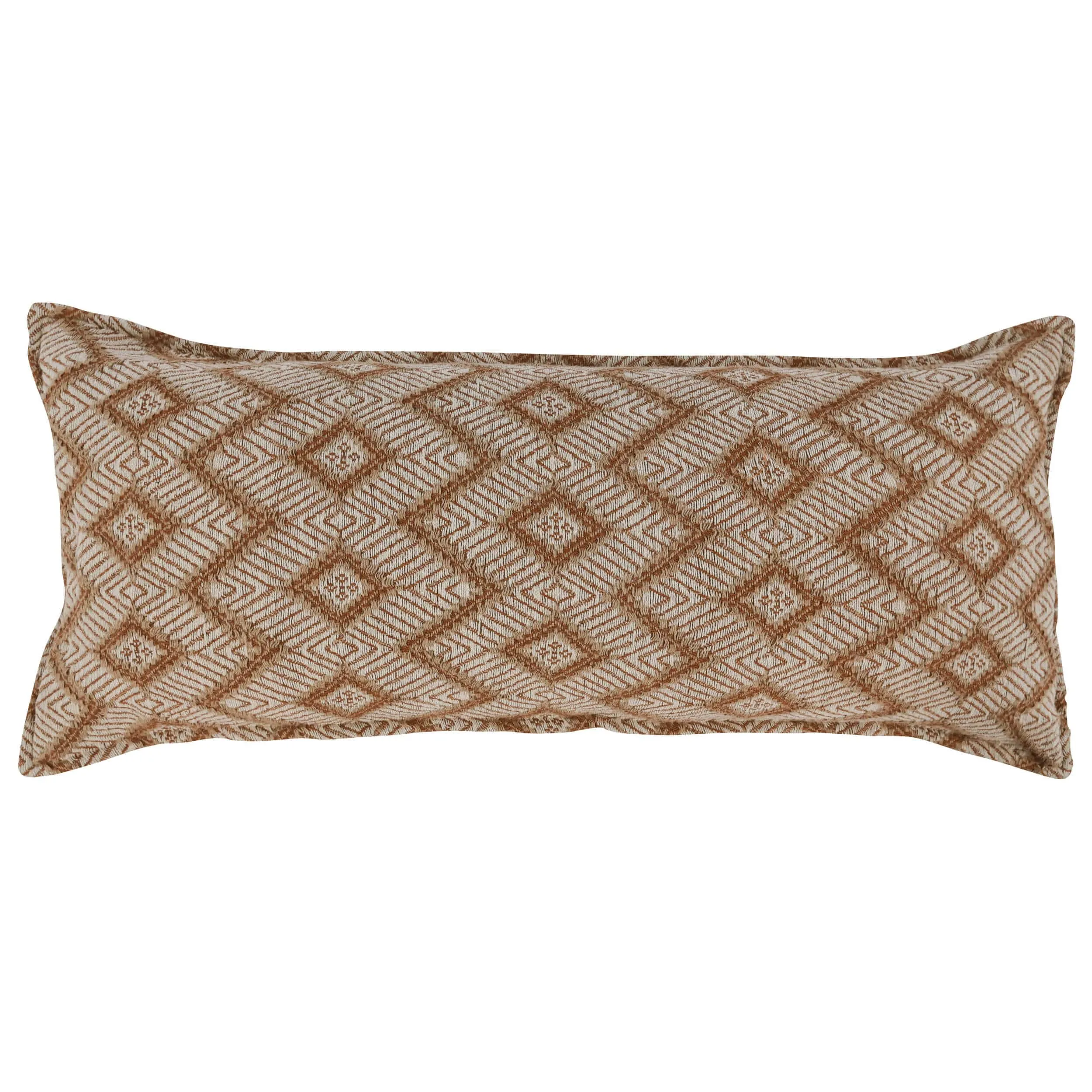Volt Bolster Pillow, Terracotta/Ivory